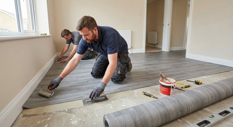 Sheet Linoleum Installation in Madison County, NC